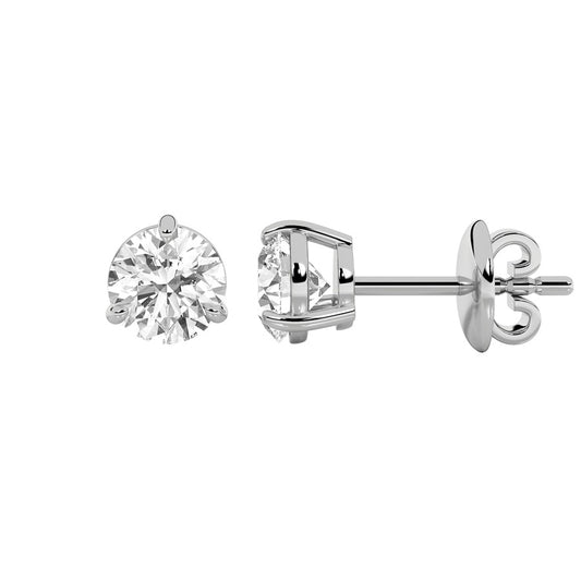 14K White Gold Earring KJ00206E3.RD-1-21F