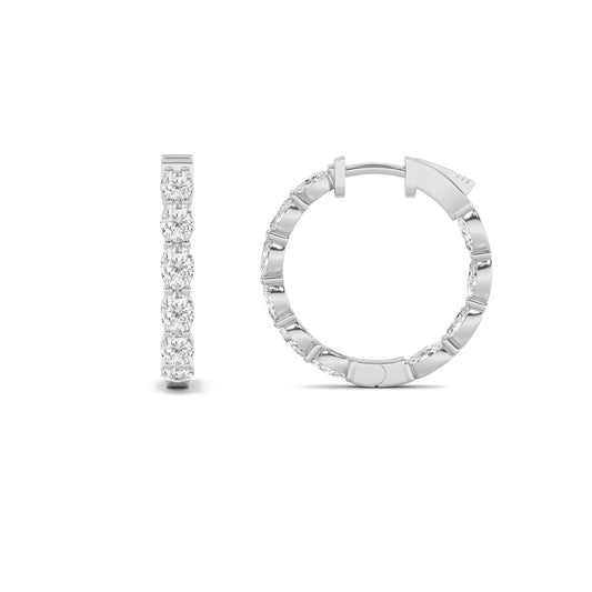 14K White Gold Earring KJ00179H.OV-4-21F