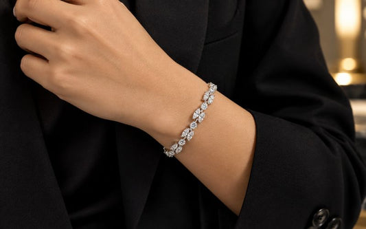 Natural Diamond Tennis Bracelet in Houston