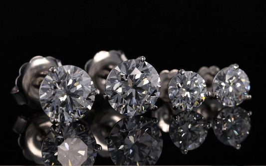 Lab Grown Diamond Solitaire Studs Houston