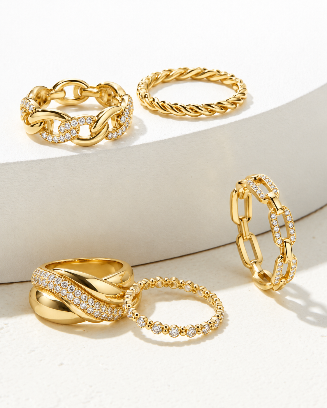 Yellow Gold Rings-60