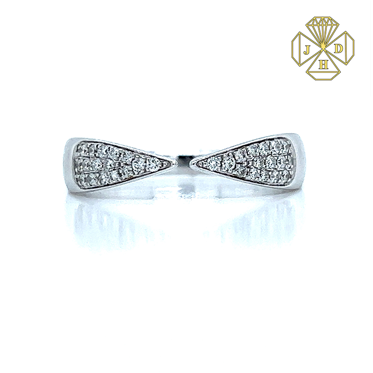 14K White Gold Diamond Anniversary Band