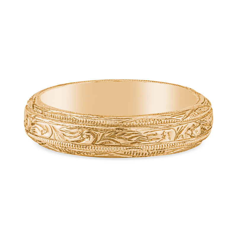 14k Yellow Gold Caruso Ethical Mens Wedding Band
