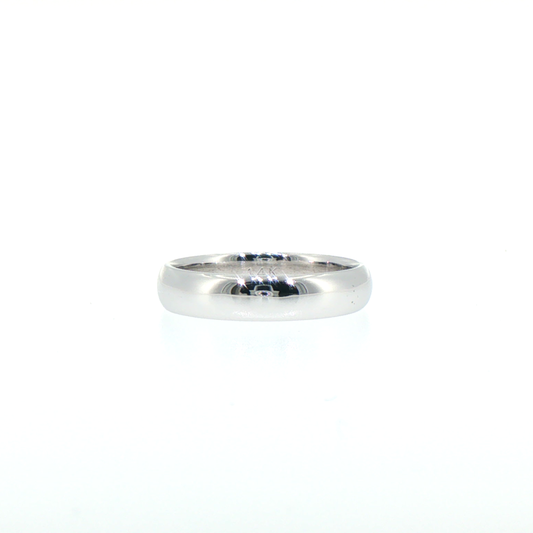 Classic Polished 14kt White Gold Band