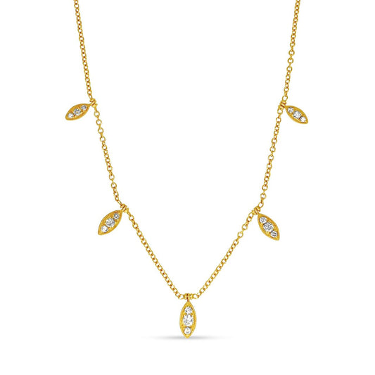 18k Yellow Gold Stunning Pendant with 16'' Yellow Gold Chain