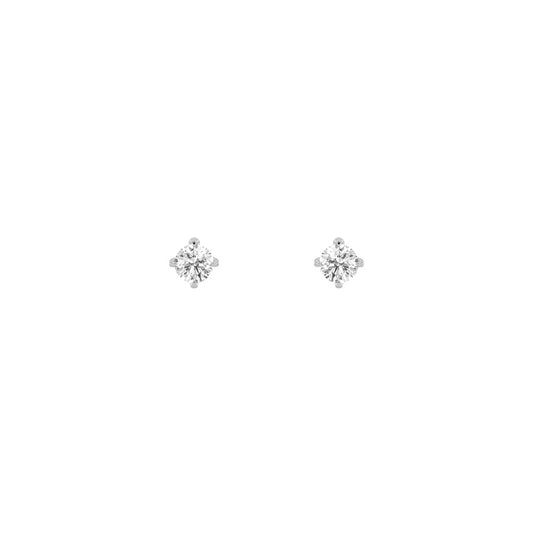 0.25CTW Round Shaped Lab Grown Diamond (F/VS) Stud Earrings in 14K Gold