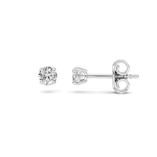 0.5Cttw Round Shaped Lab Grown Diamond (F/VS) Stud Earrings in 14K Gold
