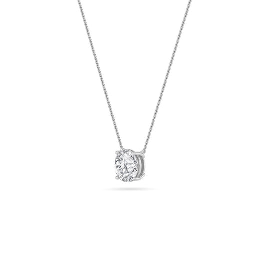 0.5CTW Round Shaped Lab Grown Diamond (F/VS) Necklace in 14K Gold