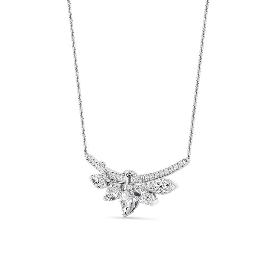 1.5Cttw Pear Shaped Lab Grown Diamond (F/VS) Necklace in 14K Gold