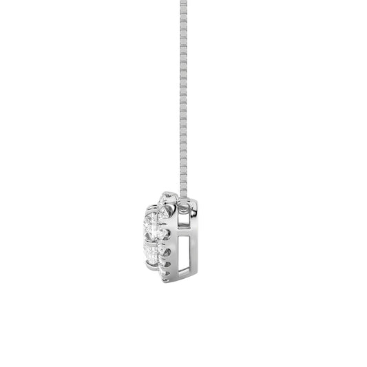 1.25CTW Heart Shaped Lab Grown Diamond (F/VS) Heart Shaped Pendant in 14K Gold