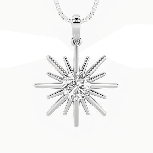 1.5Cttw Round Shaped Lab Grown Diamond (F/VS) Astralis Pendant in 14K Gold