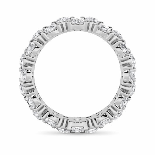 5Cttw Round Shaped Lab Grown Diamond (F/VS) Eternity Band Ring in 14K Gold