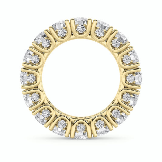 7Cttw Round Shaped Lab Grown Diamond (F/VS) Eternity Band Ring in 14K Gold