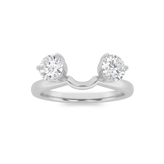 1Cttw Round Shaped Lab Grown Diamond (F/VS) Wrap Ring in 14K Gold