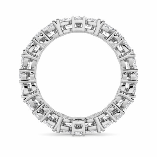 3Cttw Marquise Shaped Lab Grown Diamond (G/VS) Eternity Band Ring in 14K Gold