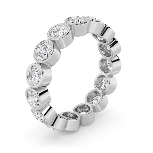 2.75Cttw Round Shaped Lab Grown Diamond (F/VS) Eternity Band Ring in 14K Gold