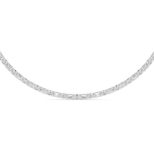 25CTW Emerald Lab Grown Diamond (F/VS ) Necklace in 14K Gold