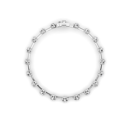 3.75Cttw Round Shaped Lab Grown Diamond Split Prong Eternity Ring in 14K Gold (F/VS)