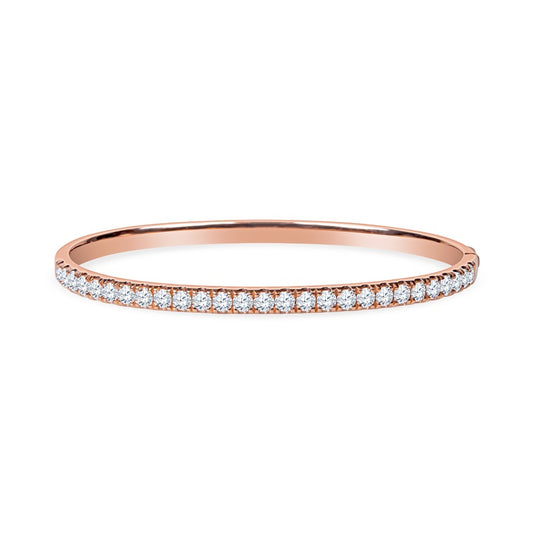 14K ROSE GOLD DIAMOND TENNIS BRACELET