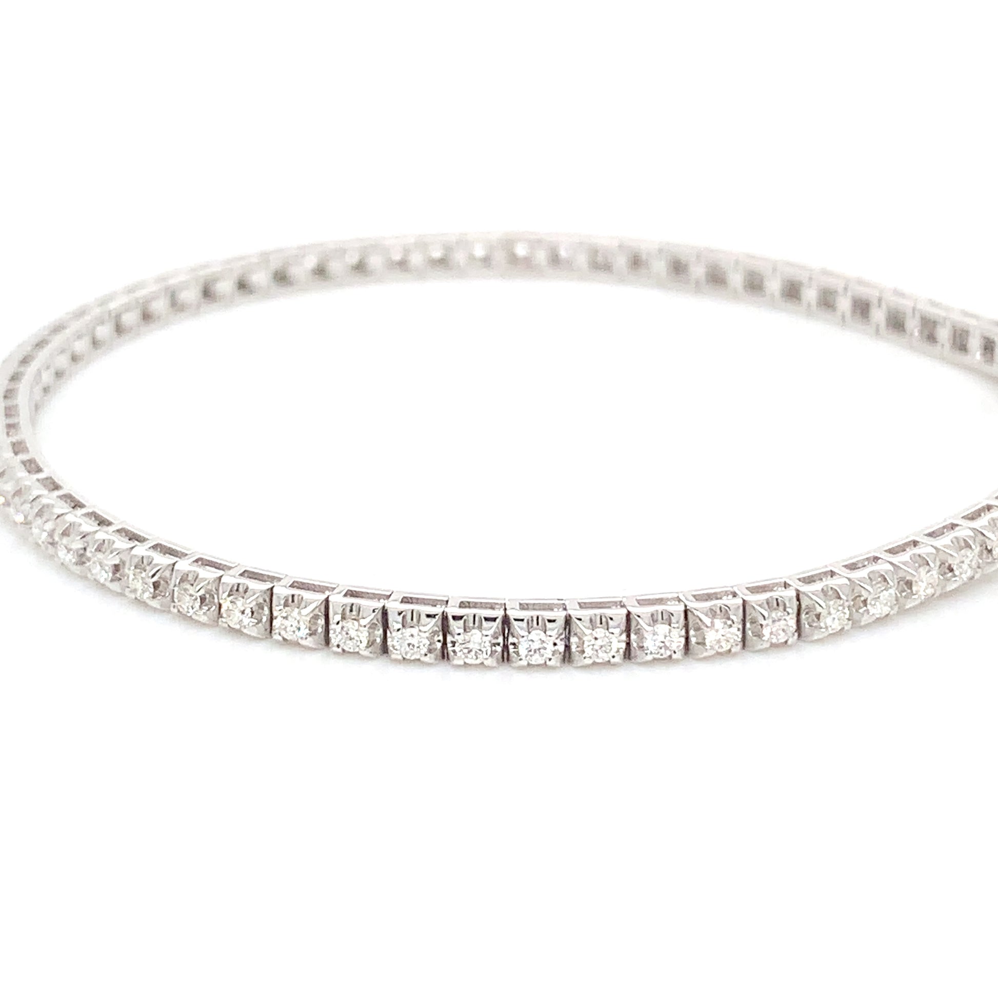 14K White Gold Tennis Bracelet | 10.4 cttw Sparkling Elegance