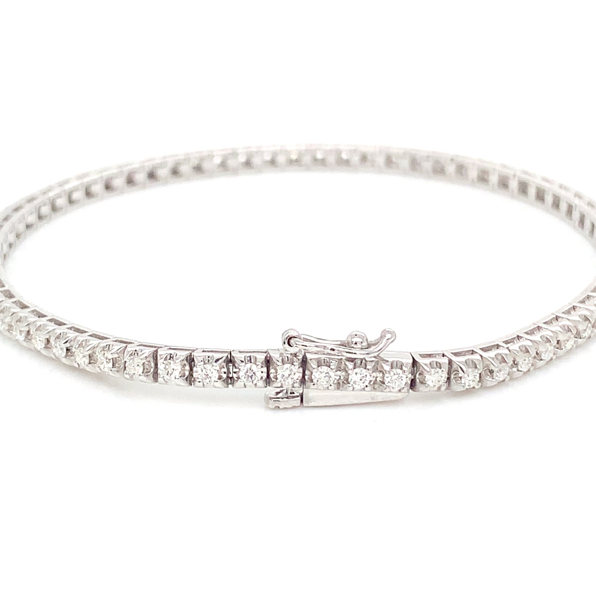 14K White Gold Tennis Bracelet | 10.4 cttw Sparkling Elegance