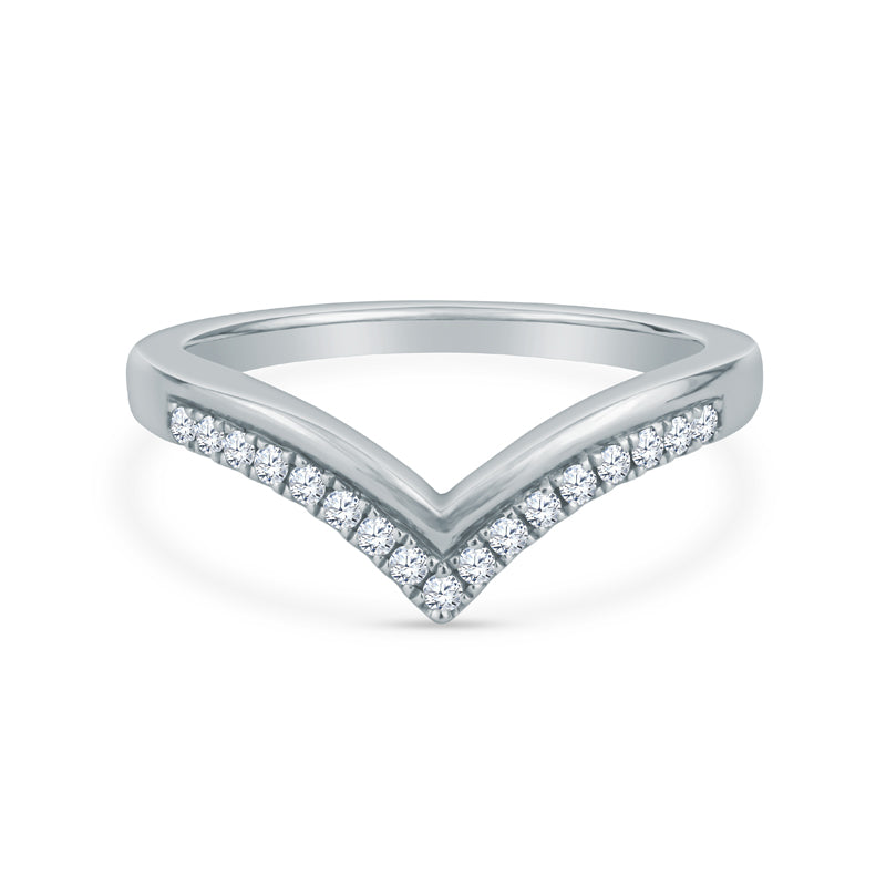 14K Rose Gold Fashion Ring With Round Diamonds