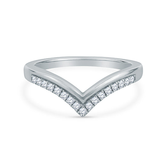 14K Rose Gold Fashion Ring With Round Diamonds