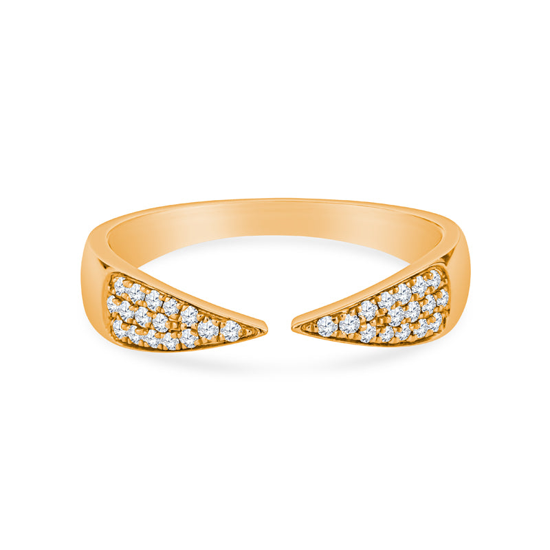 Radiant Bliss 14K Rose Gold Wedding Band