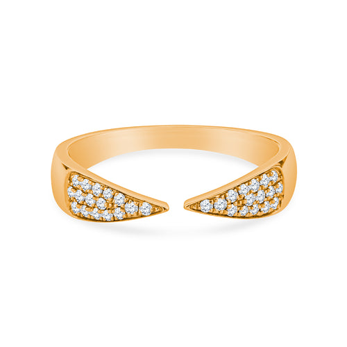 Radiant Bliss 14K Rose Gold Wedding Band