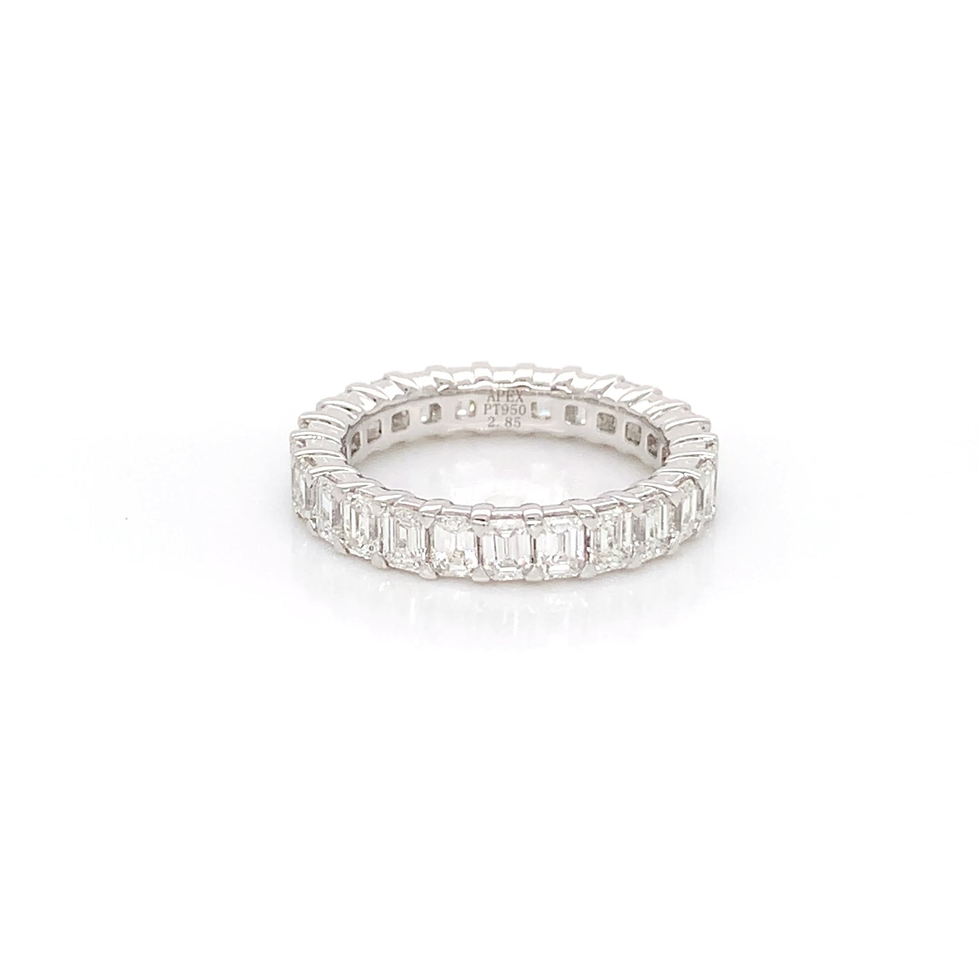 Platinum Eternity Diamond Band | 2.85 CTW Fine Natural Diamonds