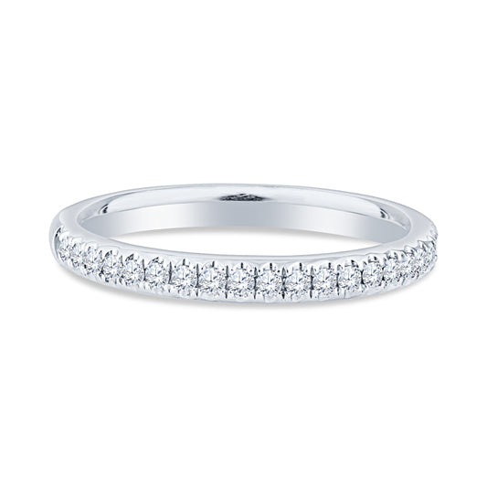 18K White Gold Ballad Bridal Wedding Set Diamond Engagement Ring