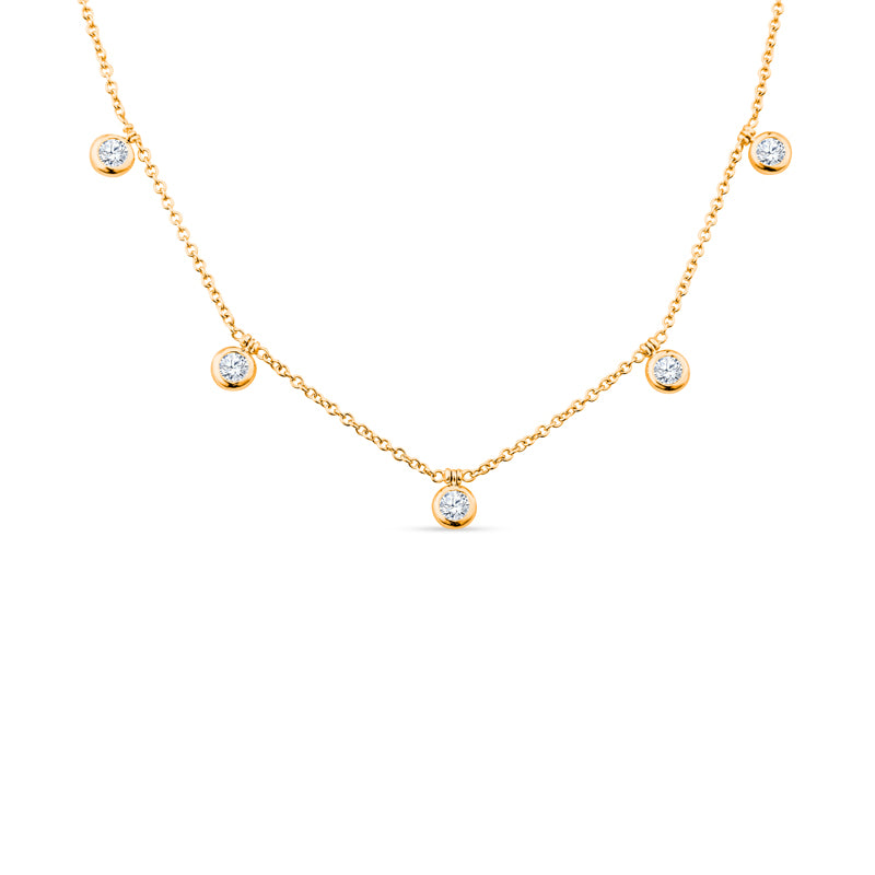 Bezel Diamonds Dance with Confidence in This 18K White Gold Dazzling Chain
