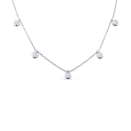 Bezel Diamonds Dance with Confidence in This 18K White Gold Dazzling Chain