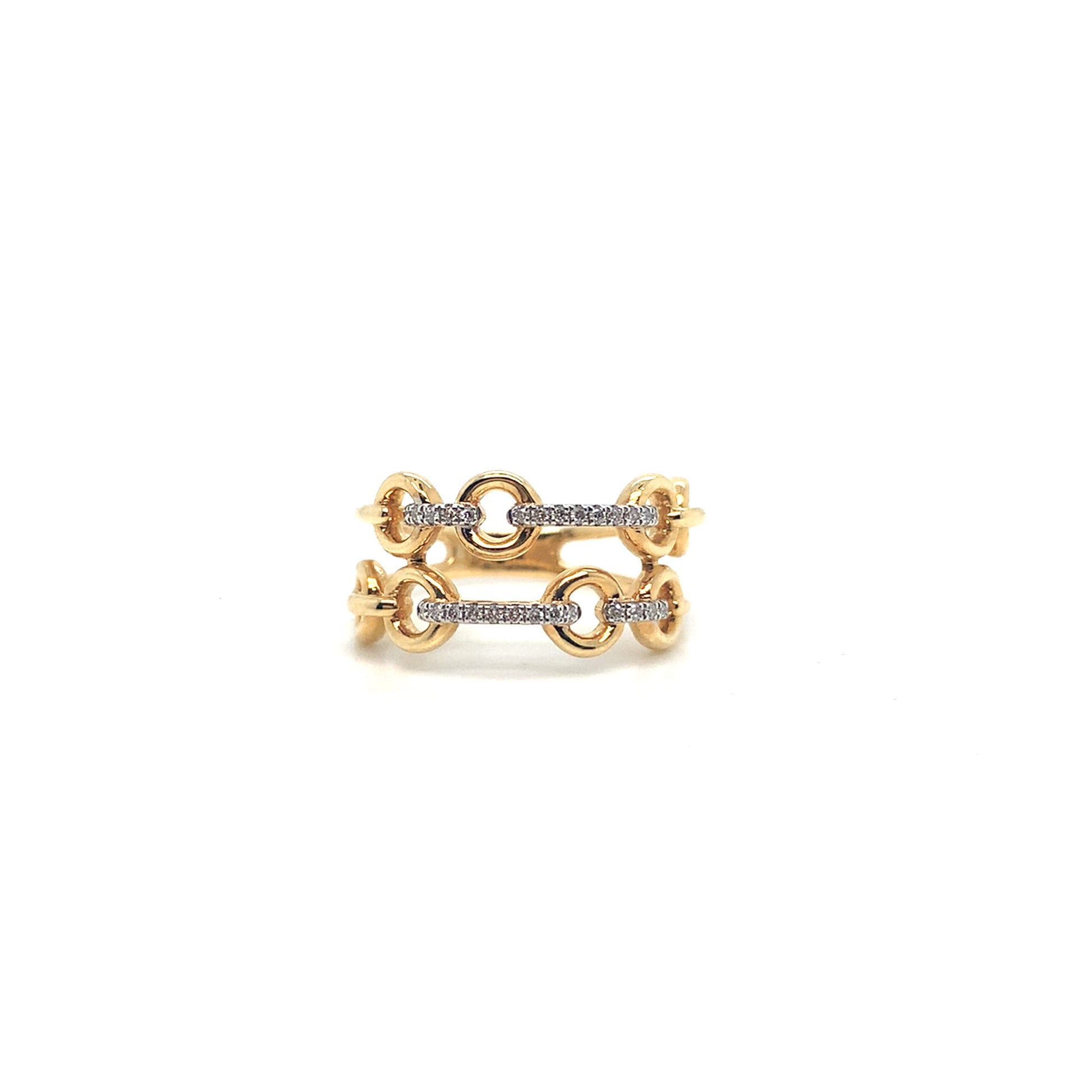 18K Gold Anchor Chain | Diamond-Accented Bold Jewelry