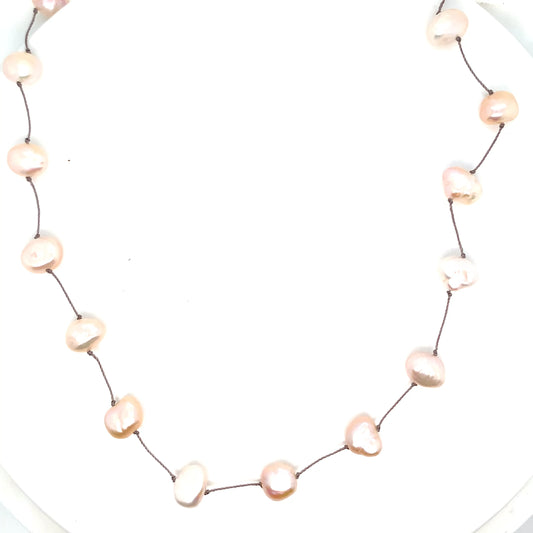Pearl Necklace 7.4-9.5mm | Elegant Natural Pearl Jewelry