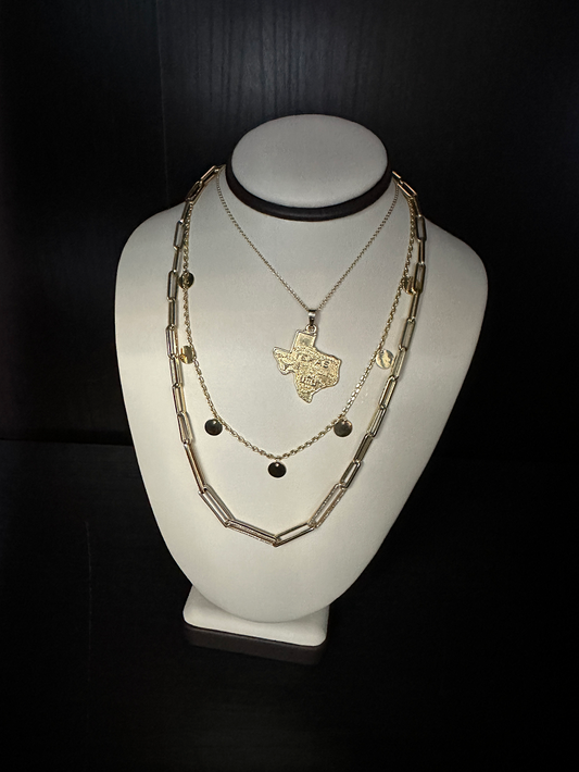 14K Yellow Gold Texas Charm Pendant