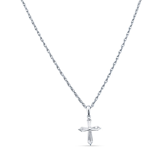 0.29 CT Kites Adorn a Cross Platinum Pendant