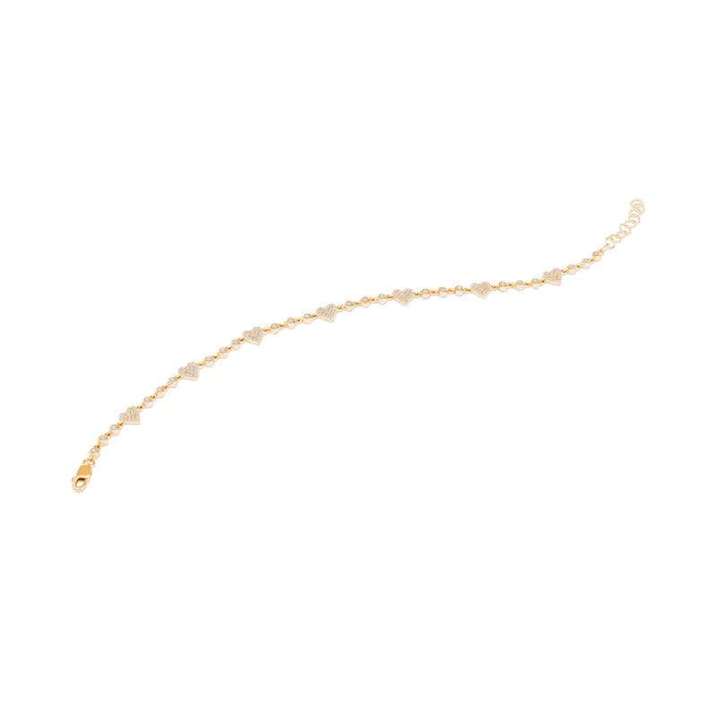 This Diamond Charm Yellow Gold Bracelet is Your Blank Canvas
