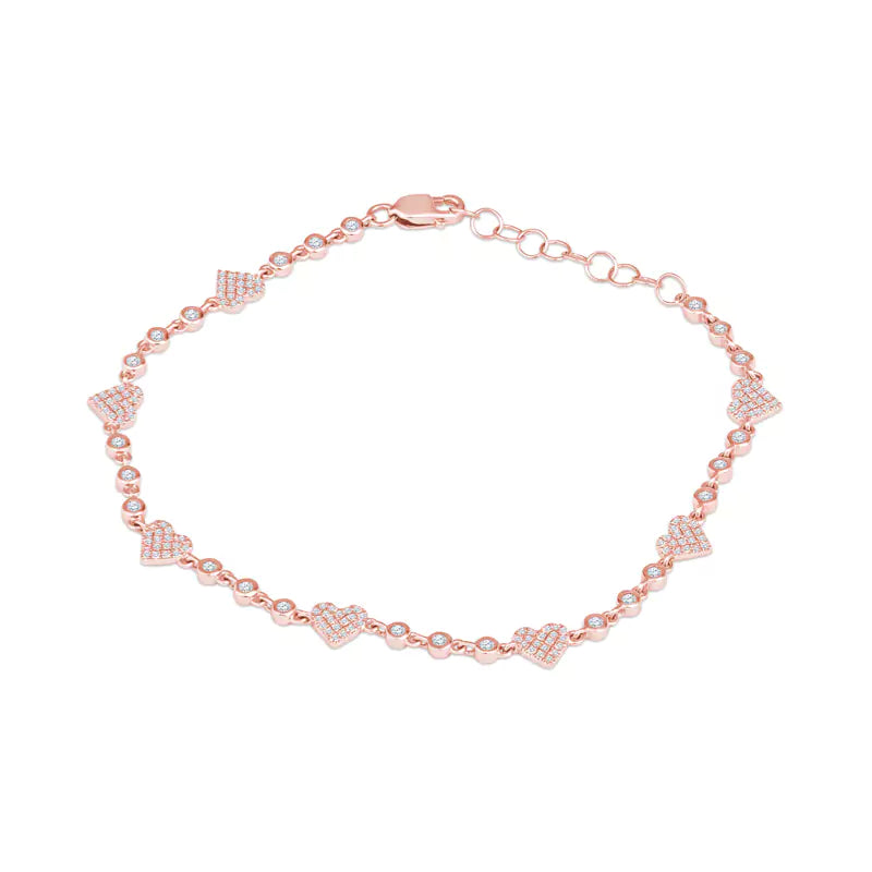 This Diamond Charm Rose Gold Bracelet is Your Blank Canvas