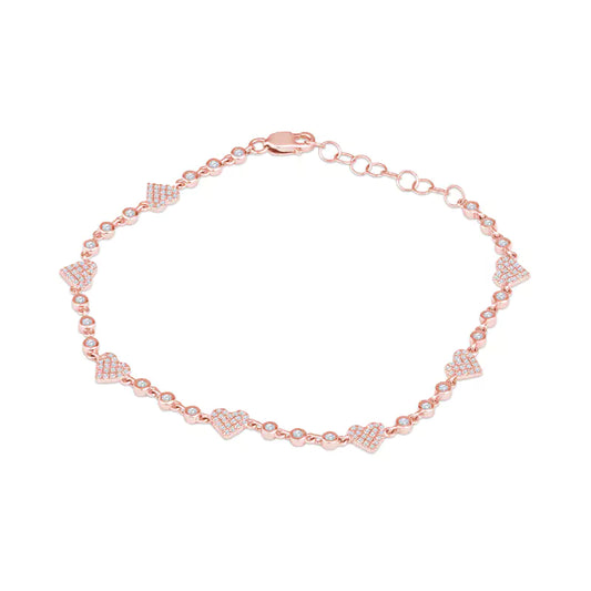 This Diamond Charm Rose Gold Bracelet is Your Blank Canvas