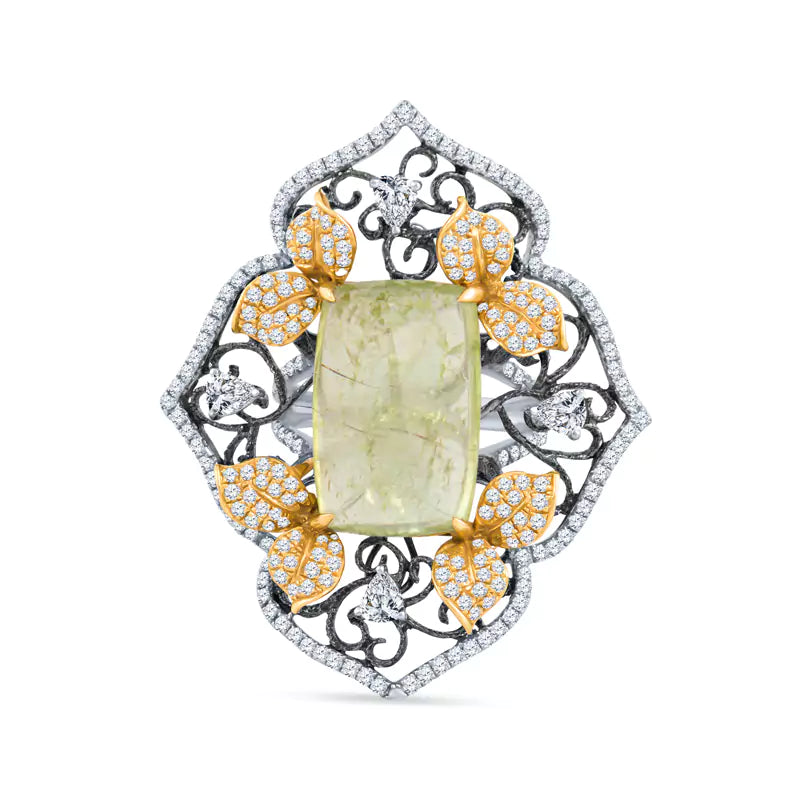 Unleash Your Inner Nature Lover: Own a Piece of Enchanting Garden Magic White Gold Ring