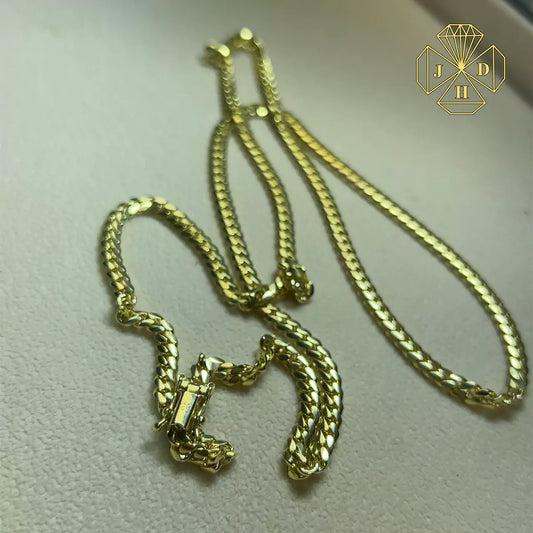 Timeless 14k Yellow Gold Cuban Chain for Men