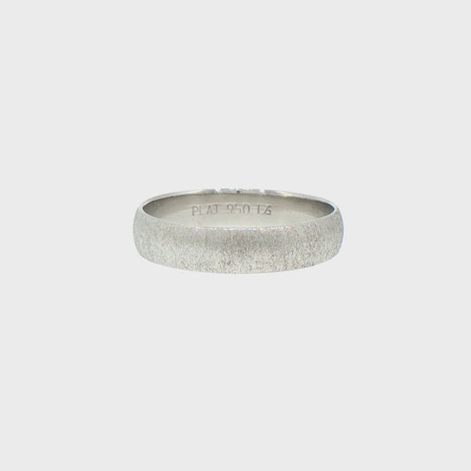 Textured Platinum Band