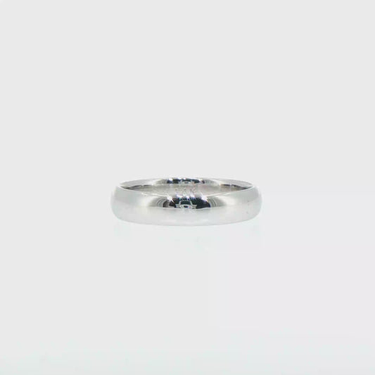 Classic Polished 14kt White Gold Band