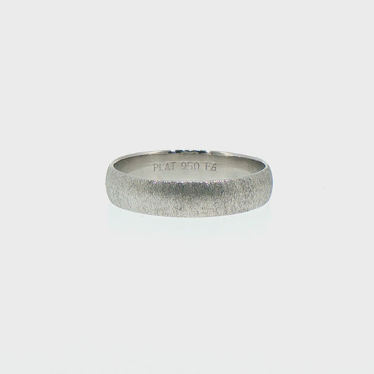 Textured Platinum Band