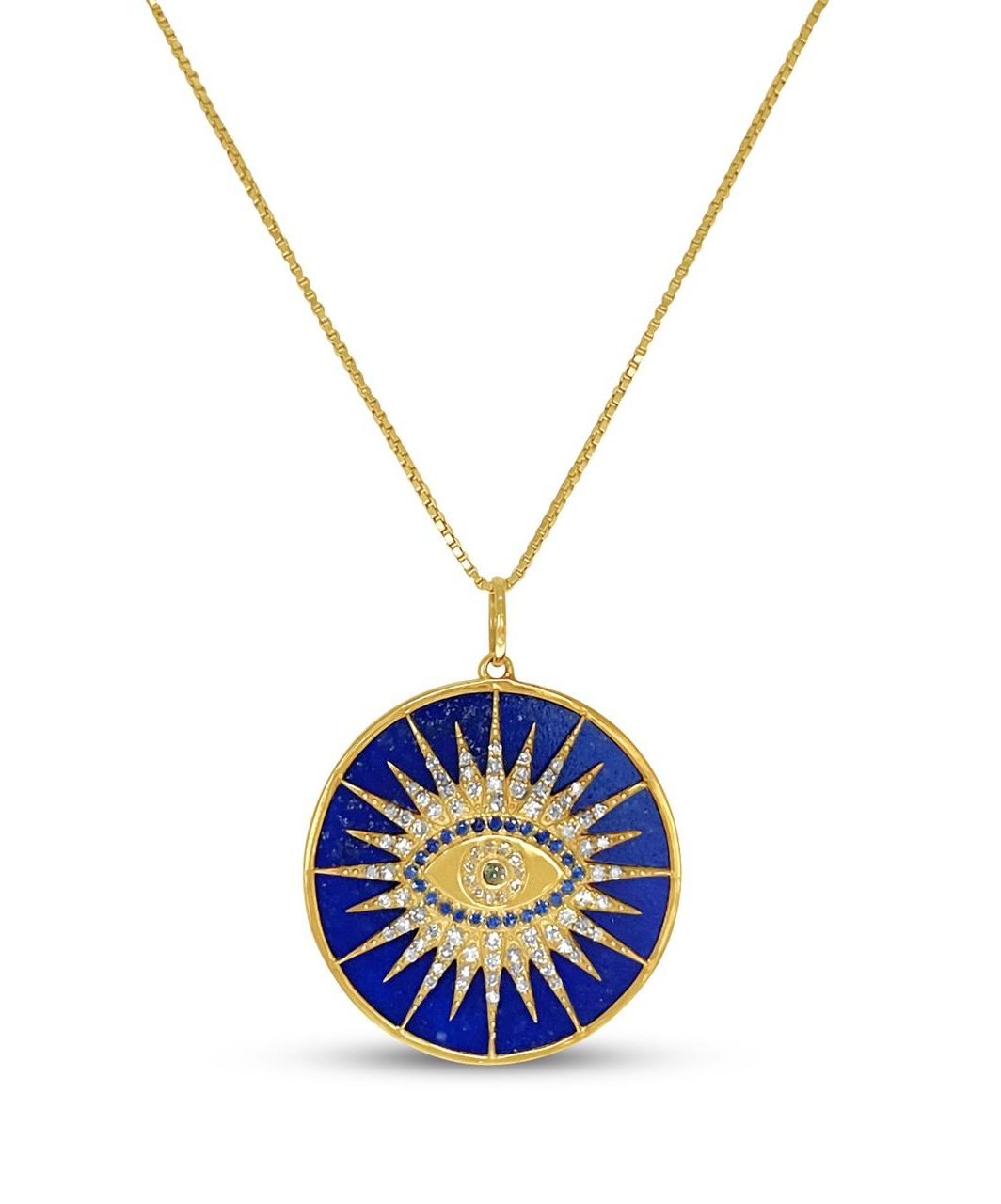 Blue-Sapphire-14k-Yellow-Gold-Pendant-with-Yellow-Gold-Chain