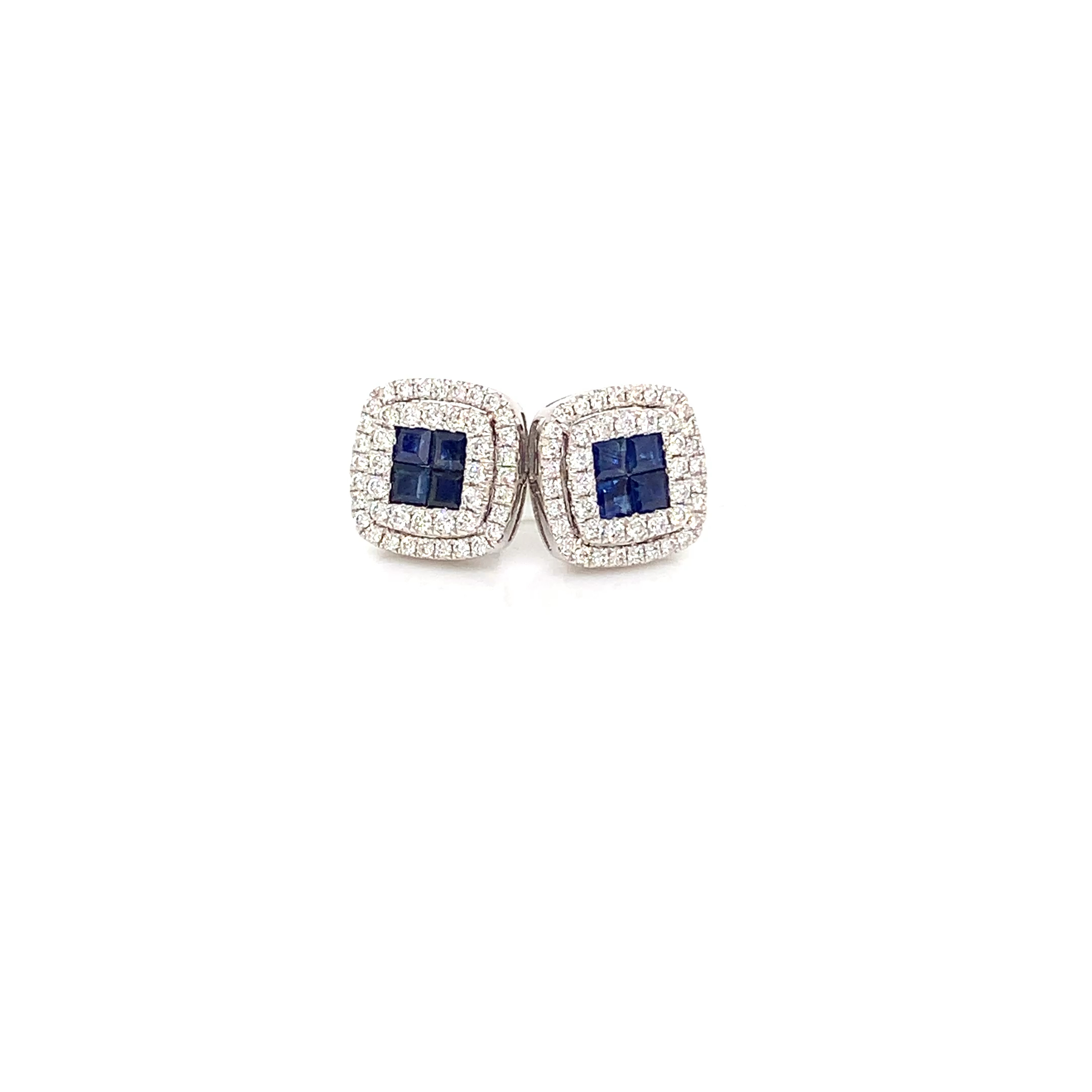 diamond sapphire earrings